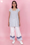 Cambric Cotton Co-Ord Set In Floral Block Print